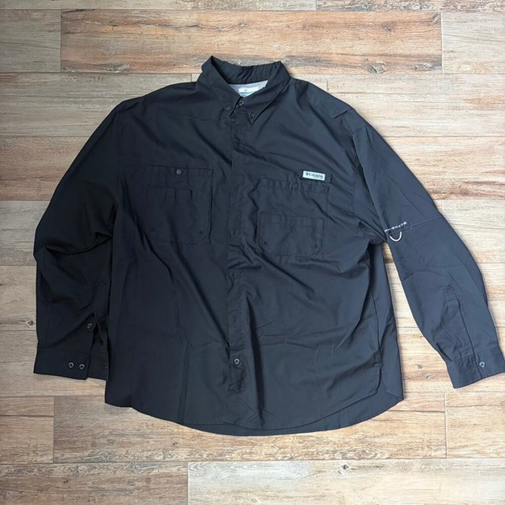 Columbia PFG Tamiami II Long Sleeve Fishing Shirt Black Men’s XXL